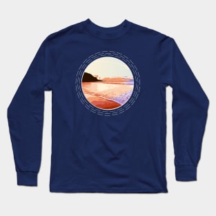 Sunny Summer Morning At The Beach Abstract Nature Art Long Sleeve T-Shirt